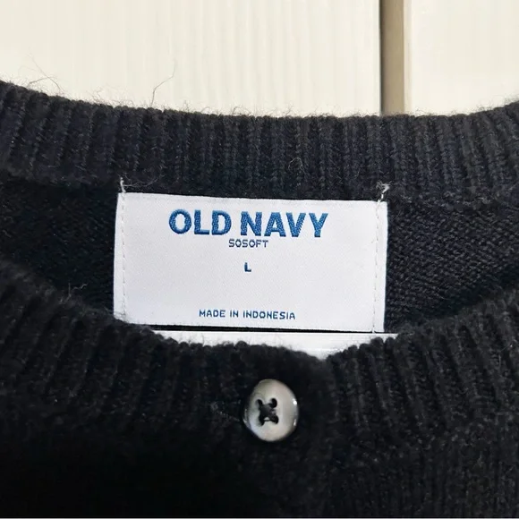 Old Navy Cardigan, Black, Large - Picture 2 of 3